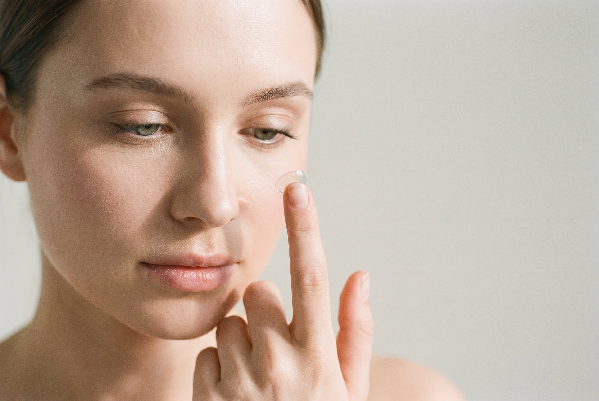 Contact lens fitting at the Vision by Amel fitting studio in Summerlin