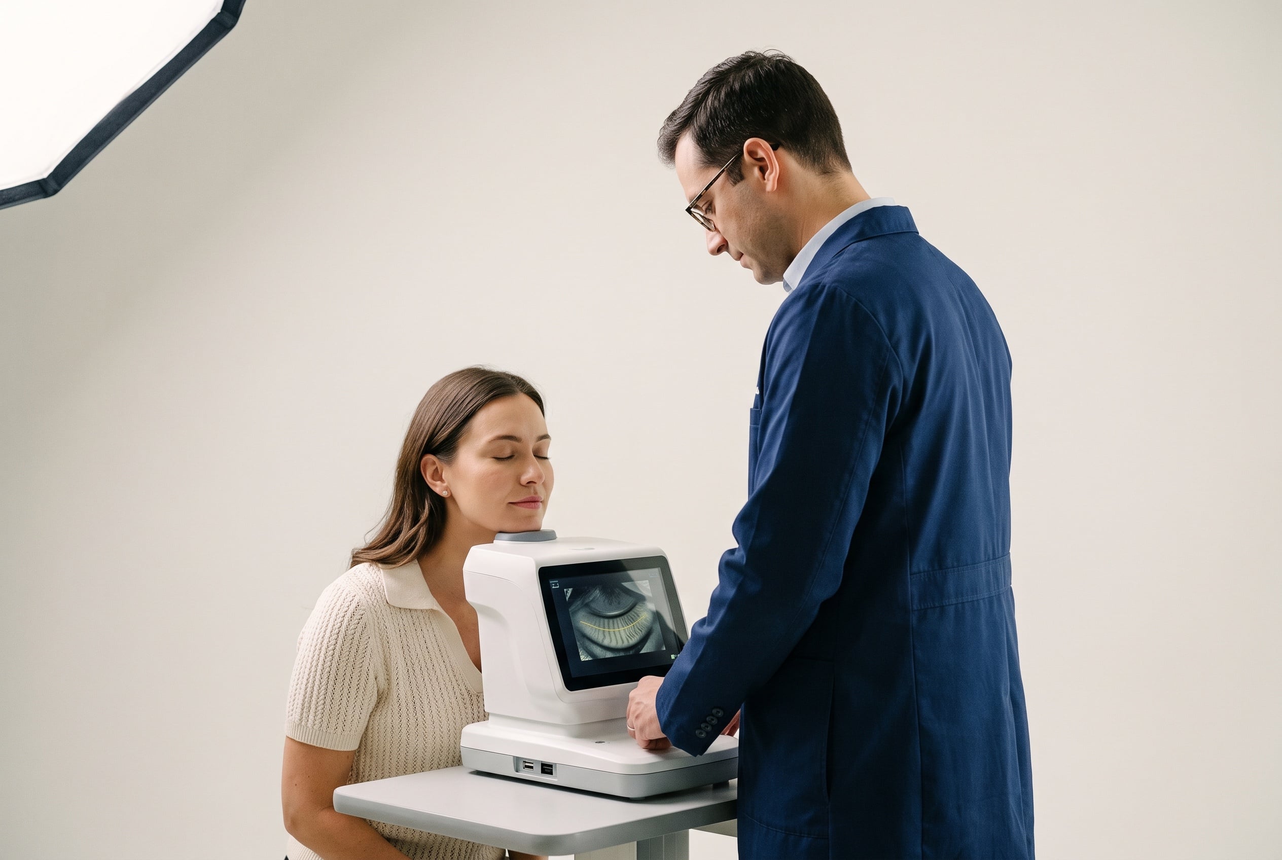 Dry eye treatment session at the Vision by Amel clinic in Las Vegas
