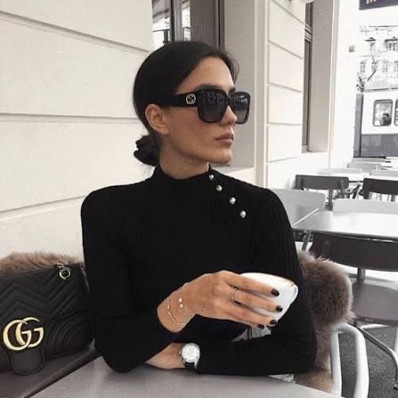 Gucci · Street Style Street style model in Gucci sunglasses from the Vision by Amel gallery