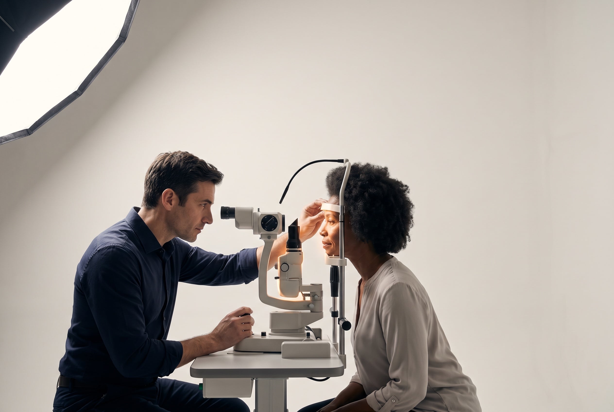 Medical eye care evaluation at the Vision by Amel practice in Las Vegas