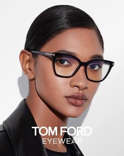 Model in Tom Ford cat eye eyeglasses from the Vision by Amel gallery